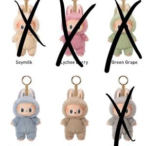 Adorable Blue and Toffee LABUBU POPMART KEYCHAINS REAL